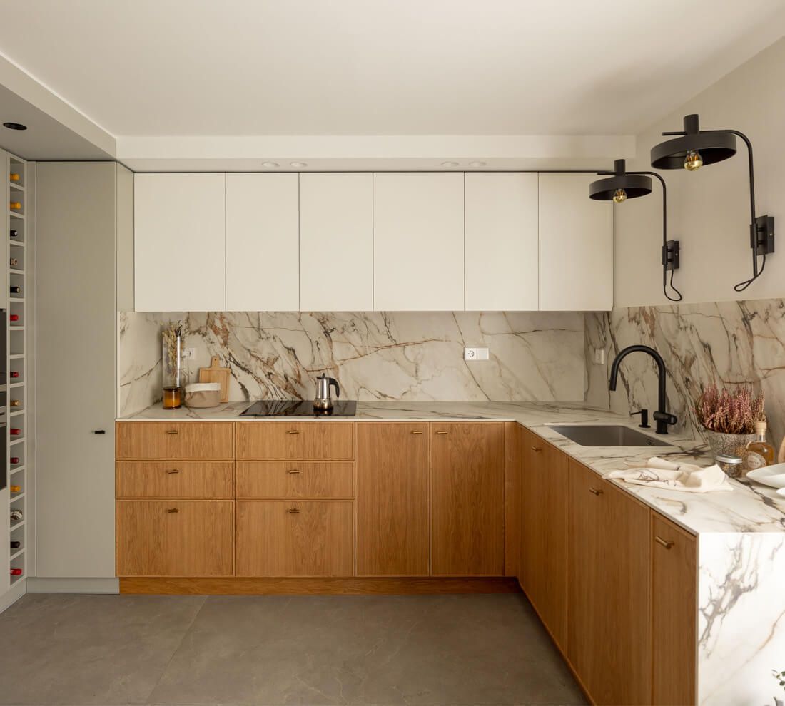 Cocina reformada proyecto piso centro Bilbao