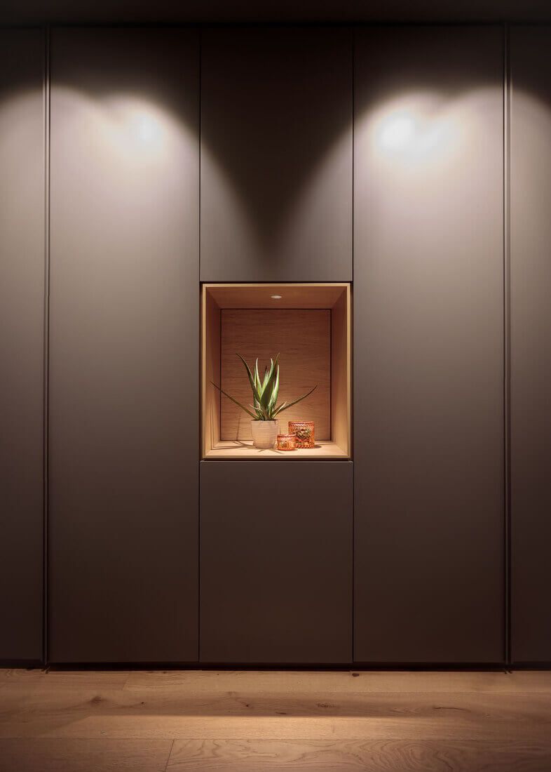Detalle de planta decorativa en reforma de vivienda