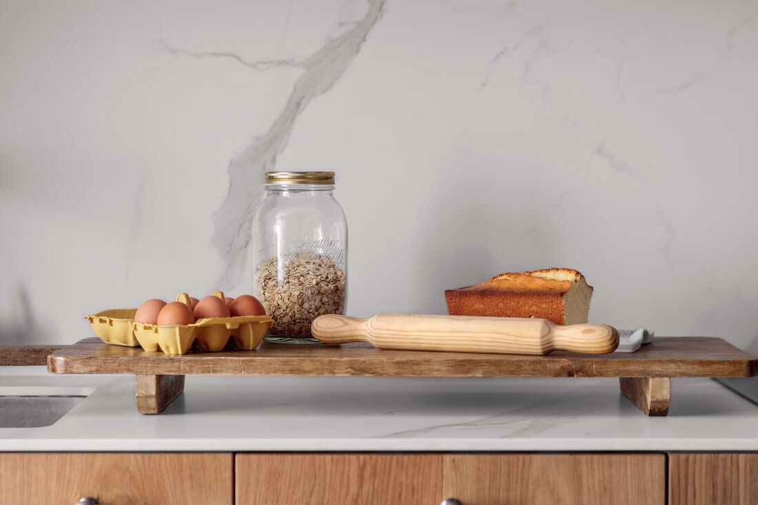 Detalle utensilios cocina reformada en Getxo