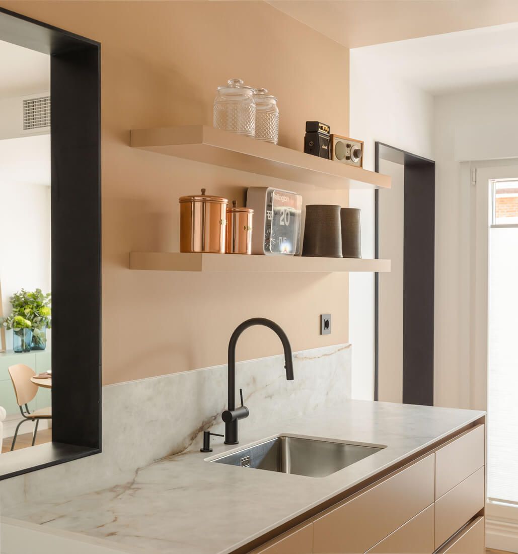 Reforma de cocina en proyecto de piso en Deusto