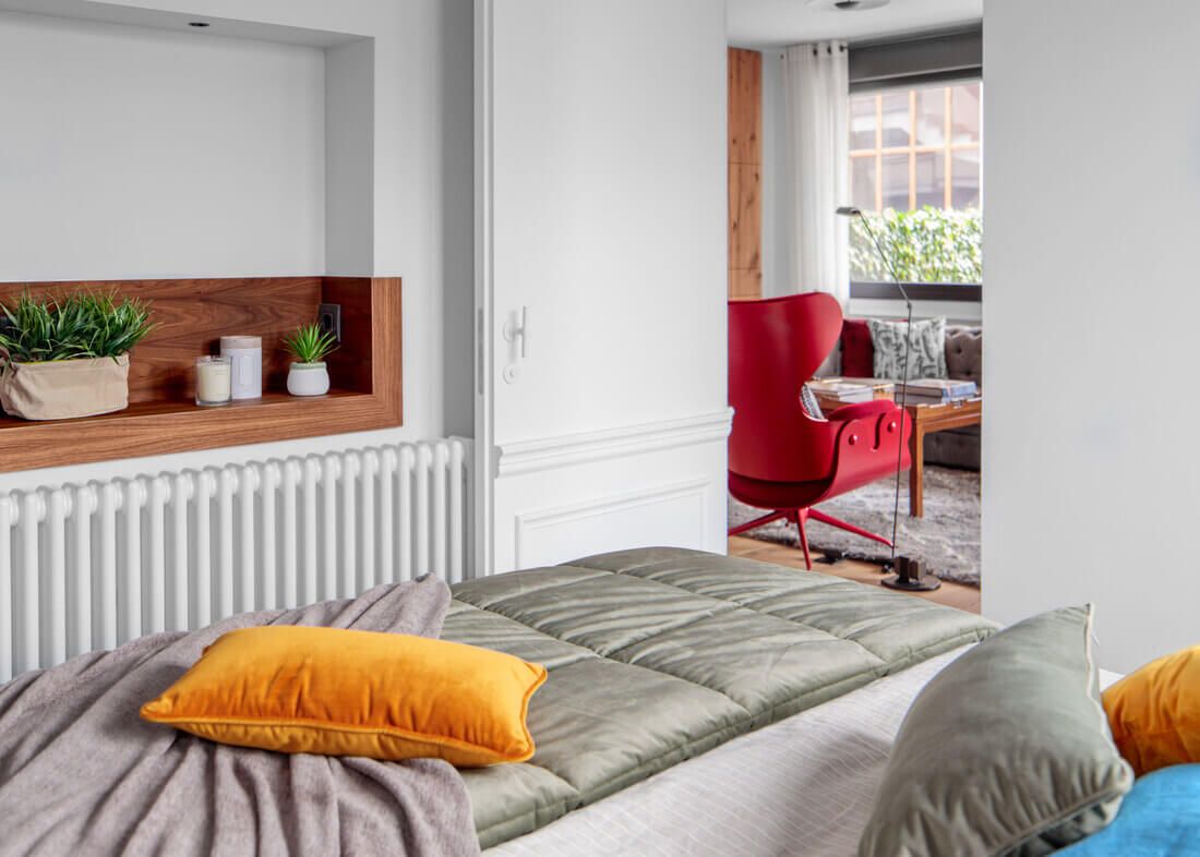 Dormitorio reformado en Getxo