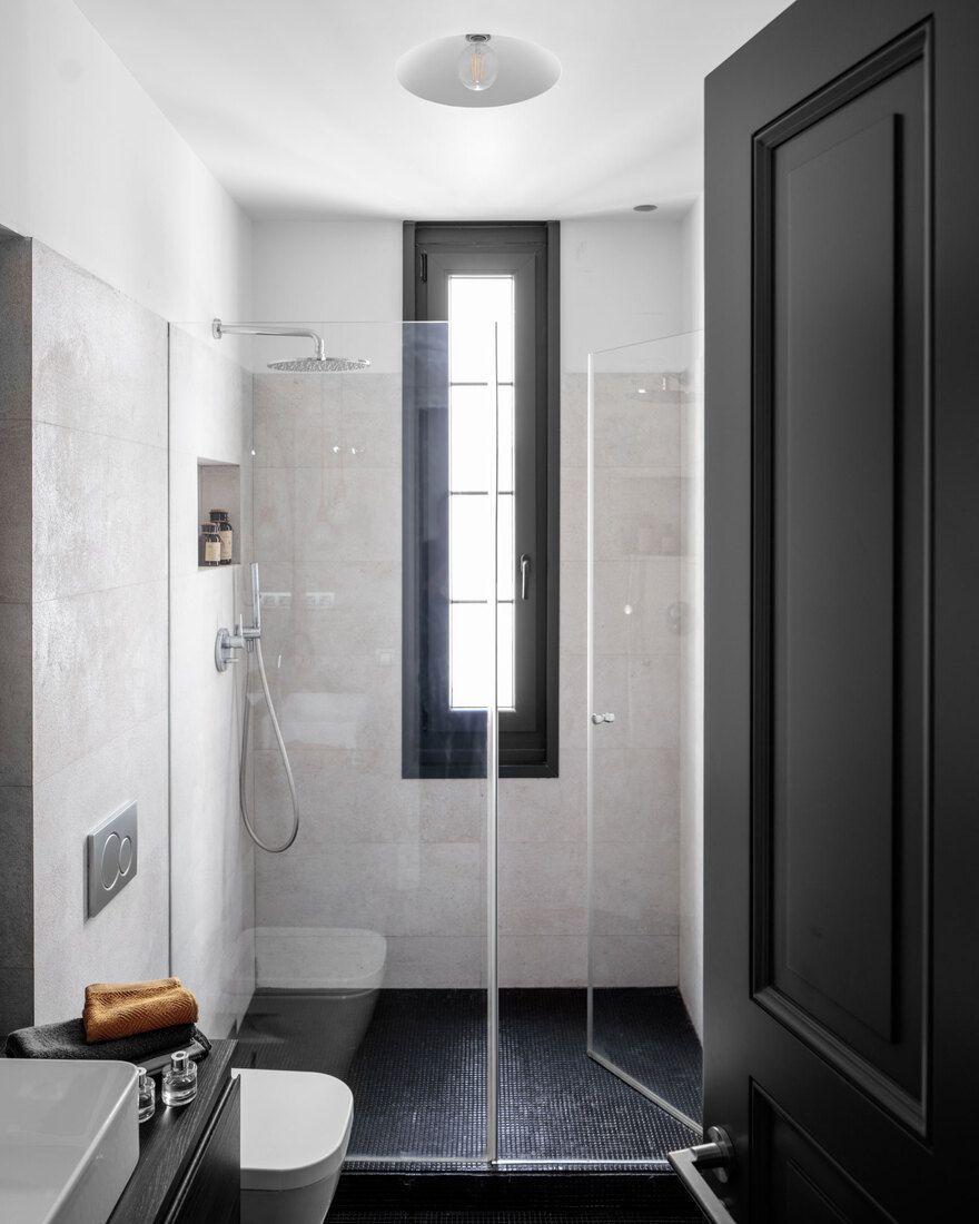 Ducha de baño reformado en piso de Bilbao