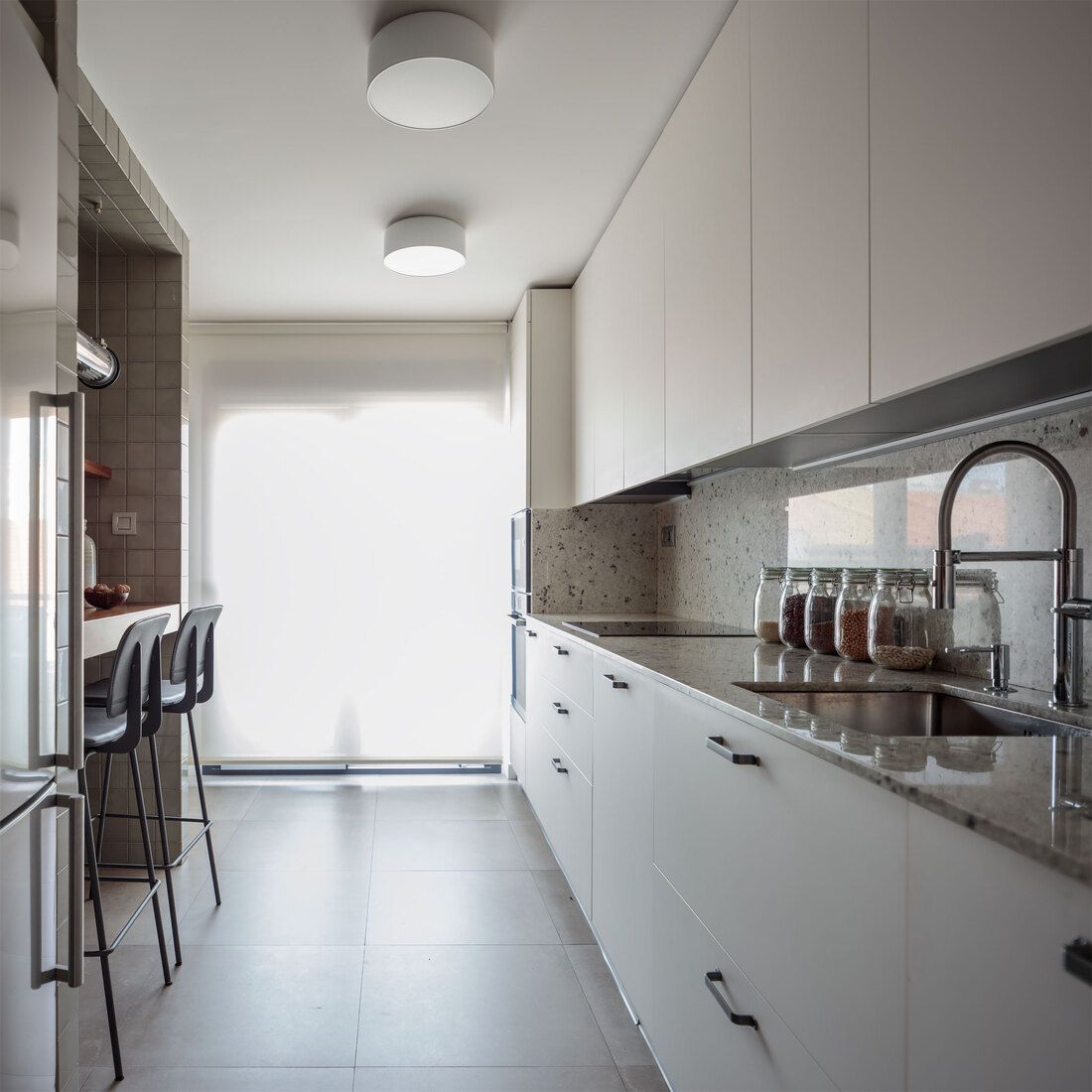Cocina reformada en proyecto de Santurtzi
