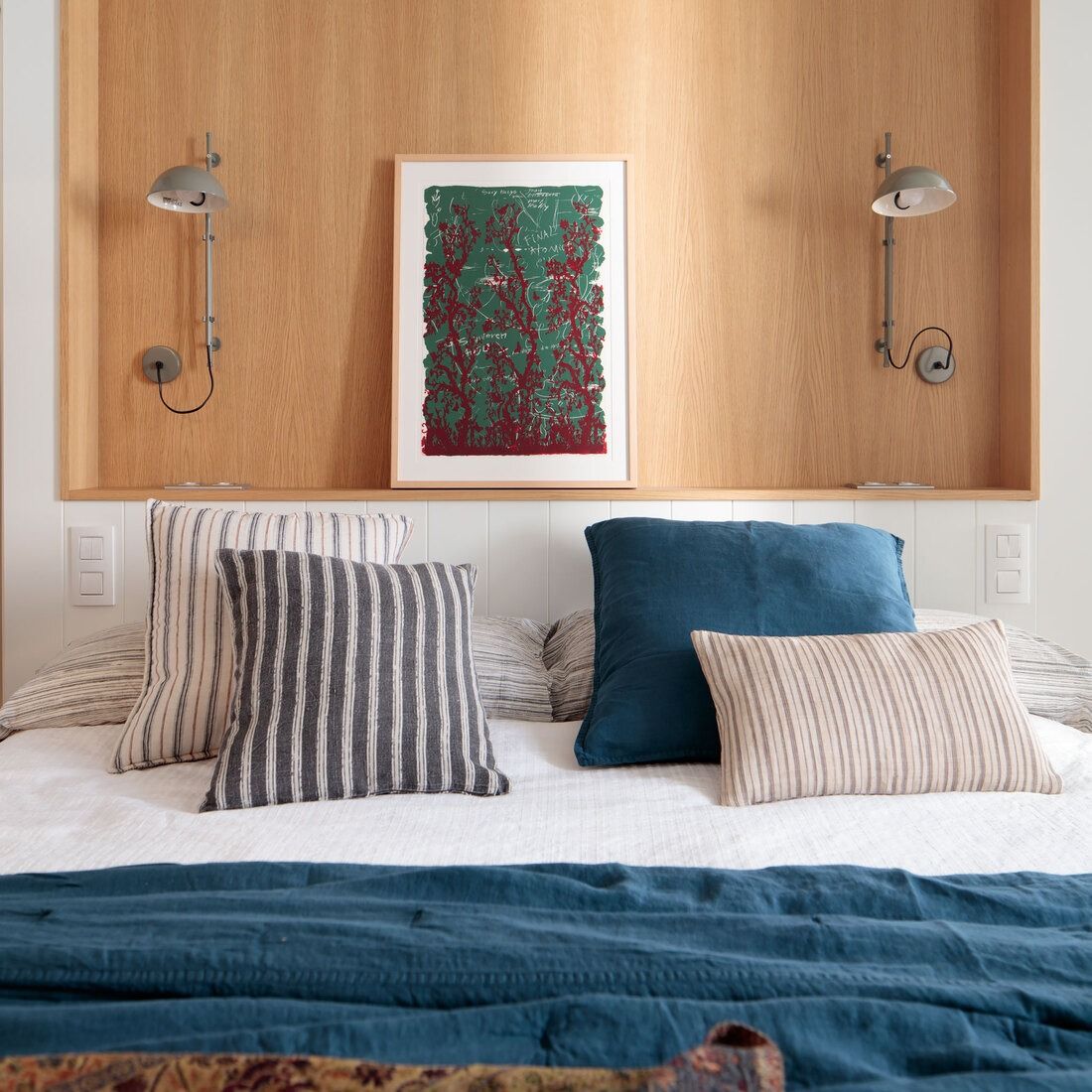 Dormitorio de matrimonio reformado en piso de Bilbao