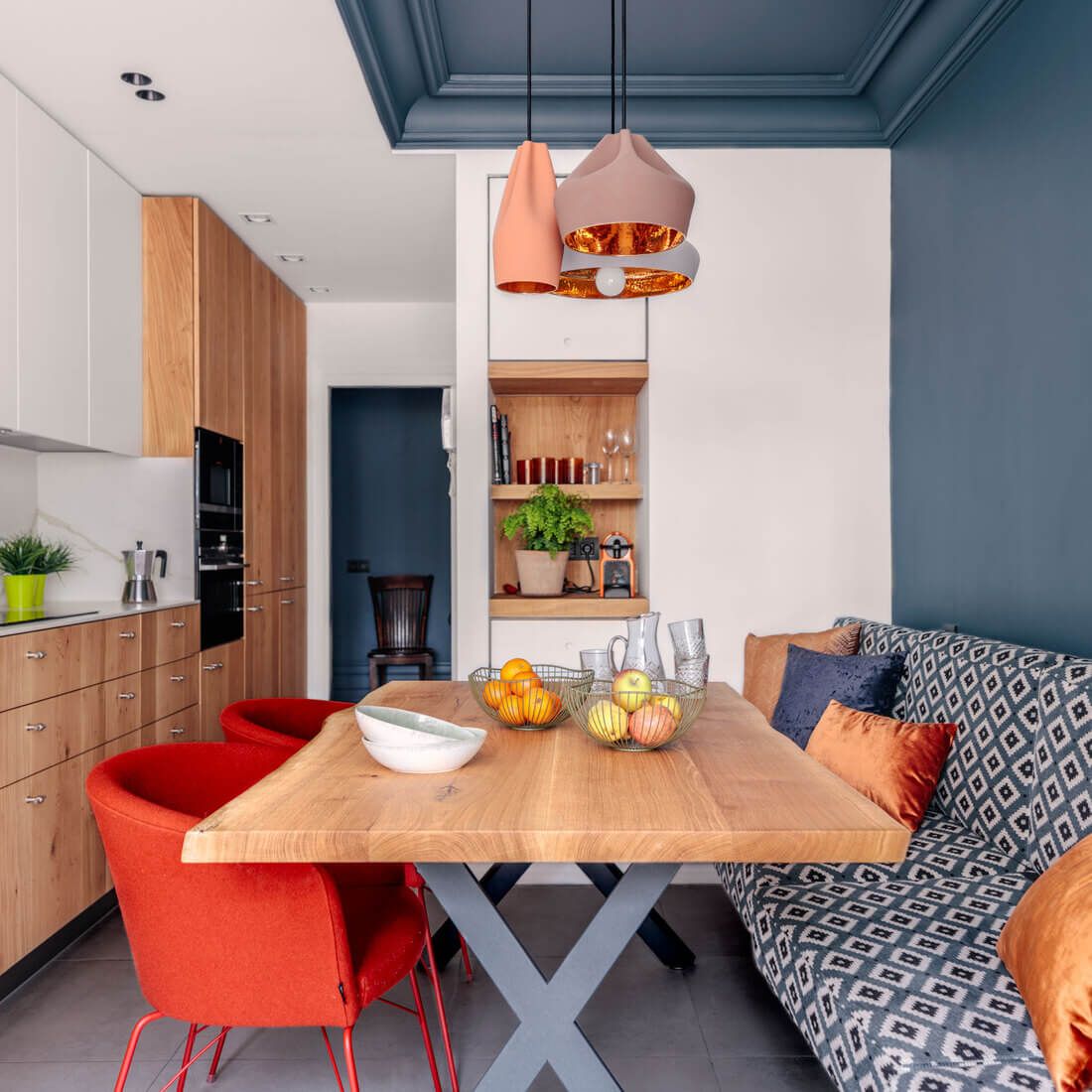 Vista general cocina reforma vivienda Getxo