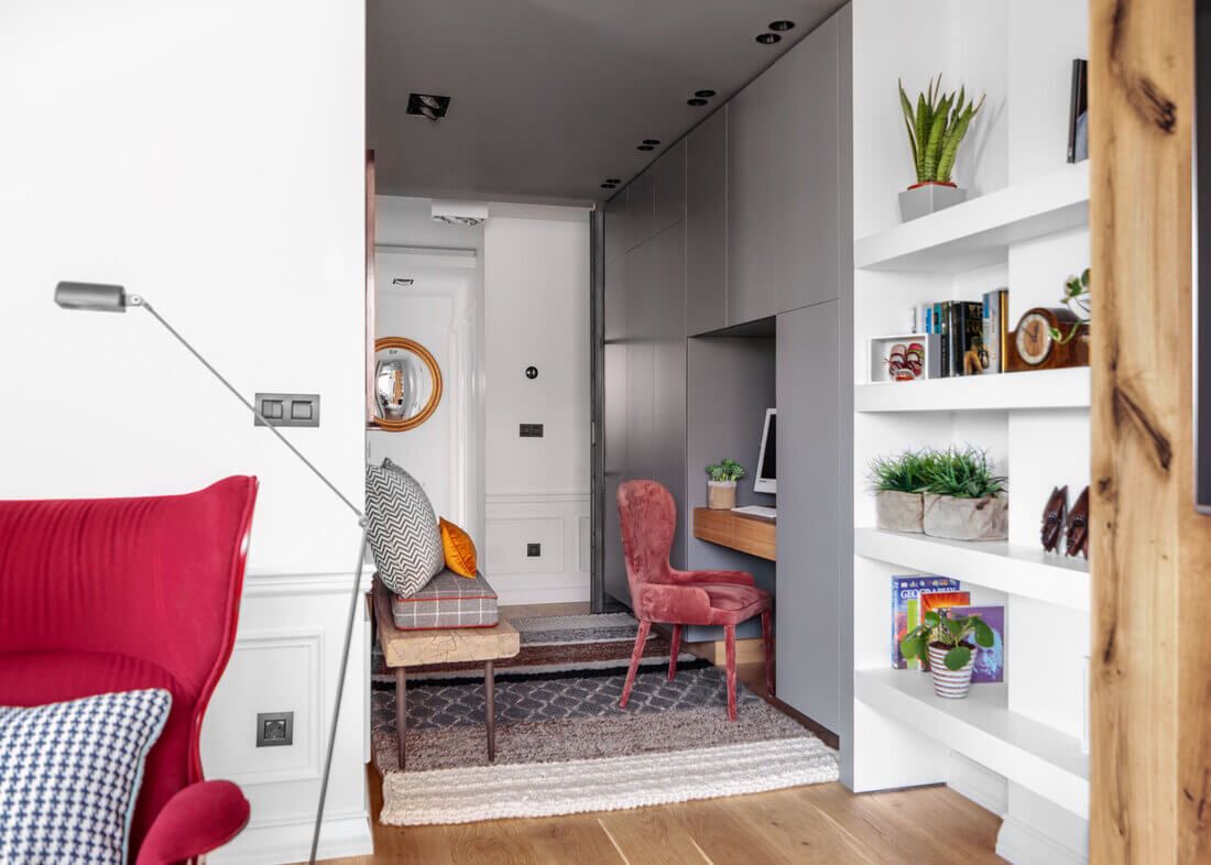 Pasillo reformado vivienda Getxo