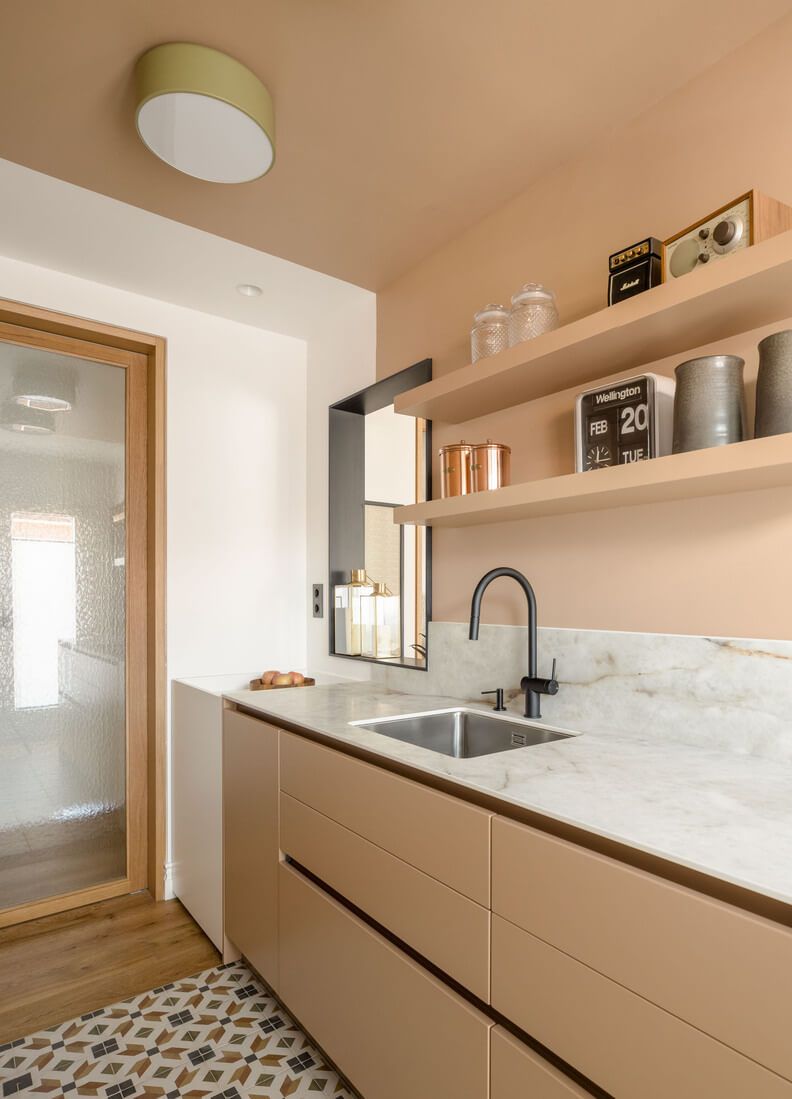 Encimera cocina reforma de piso en Deusto